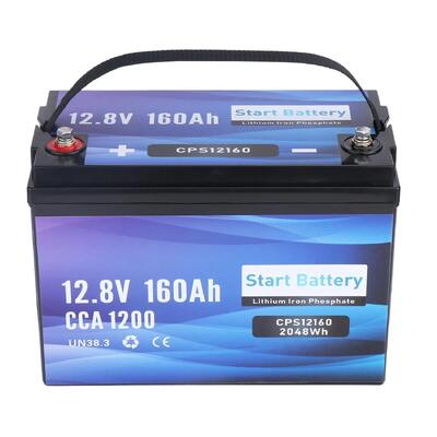qualité Batterie LiFePO4 12V 160Ah 1200CCA Bluetooth 2048Wh Méga Capacité Solaire et Batterie Lithium à Décharge Profonde pour Systèmes Hors Réseau, Marins et de Secours usine