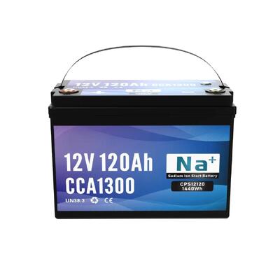 qualité 12V 120Ah batterie à ions sodium 1300CCA Bluetooth batterie au lithium de grande capacité pour camions lourds Systèmes d'alimentation navale et industrielle usine