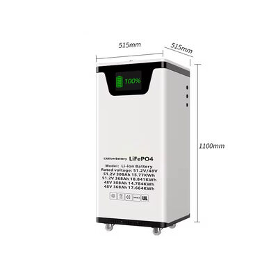 qualité YF51300LFP-FS Batterie de stockage d'énergie murale 15,36 kWh LiFePO4 Batterie de secours pour les systèmes hybrides et hors réseau solaire usine