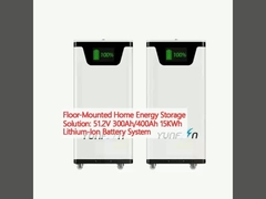 Solution de stockage d'énergie à domicile montée au sol: système de batterie au lithium-ion de 15 KWh