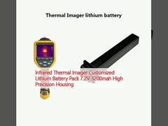 Imagerie thermique infrarouge personnalisé batterie au lithium 7.2V 3200mah boîtier haute précision