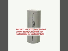 26650FS3 3.2V 3000mah Cellule de batterie LiFePo4 cylindrique Ion lithium Chargeur 3C rechargeable